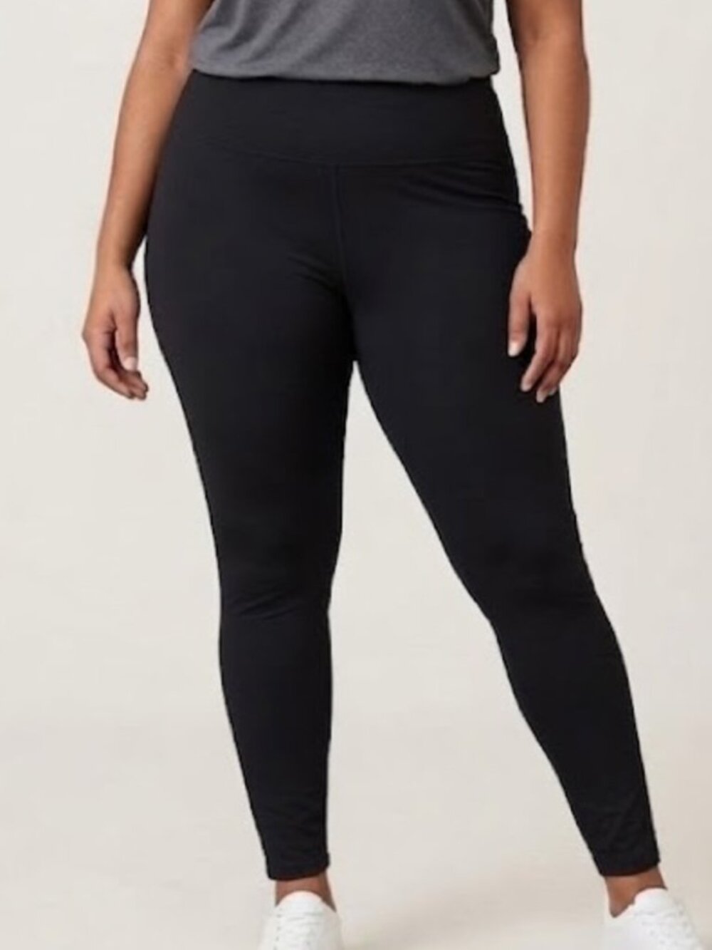 A New Day Black High Rise Leggings Women's Stretch Comfy Basic Size 1X
